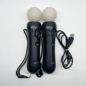 PAAR ORIGINAL PLAYSTATION MOVE PS3-PS4 MOTION CONTROLLER FUNKTIONSFÄHIG - Bild 1 von 3