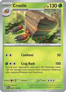 Pokémon Karte Crustle 007/182 | Paradox Rift | Uncommon Non Holo | NM - Bild 1 von 1