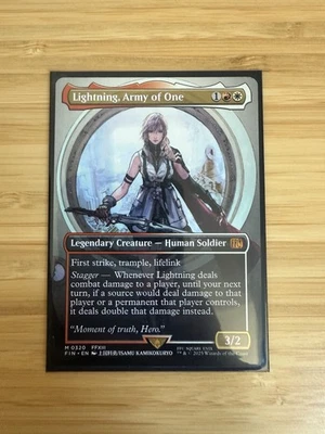 MTG: Lightning, Army of One (0320) (Borderless) Final Fantasy Regular NM - Image 1 of 2
