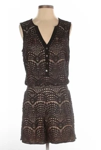 Cache Women Black Romper Small - Picture 1 of 4