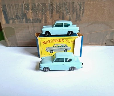 scatola fiammiferi 7 ford anglia 2x - Immagine 1 di 4