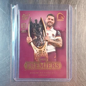 2025 Select NRL Brisbane Broncos Premiers Card PCG25 Adam Reynolds Captain - Picture 1 of 3