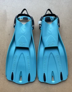 Scubapro Go Sport Diving Fins - Turquoise- Size Small - Picture 1 of 8