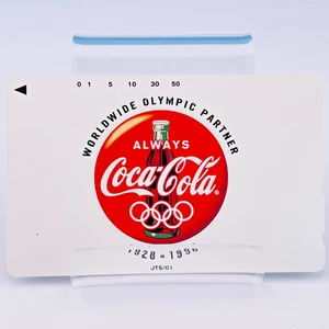 NTT Telephone Card 50 – Coca-Cola Olympic Partner 1928–1996 Japan Collectible - Picture 1 of 8