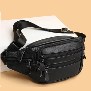 Genuine Leather Banana Tote Bag - Picture 1 of 14