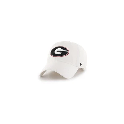 Georgia Bulldogs - ‘47 Brand Clean Up Adjustable Hat/Cap- White- G Logo - Image 1 of 2