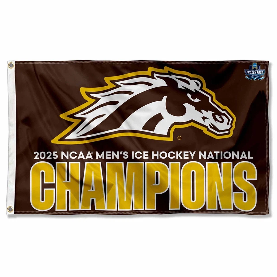 Western Michigan Broncos Team Logo Memorable Flag 3x5 FT Best Wall Banner - Image 1 of 1