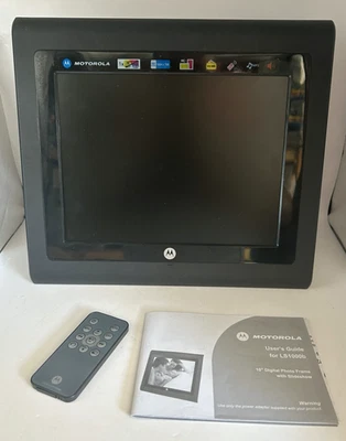 Motorola LS1000b 10"/26.4cm Digital Photo Frame With Slideshow & Remote SEE DISC - Image 1 of 4