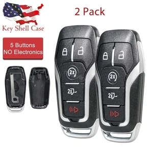 2 For 2015 - 2017 Ford F150 Remote Key Fob Case Shell M3N-A2C31243300 164-R8117 - Picture 1 of 10