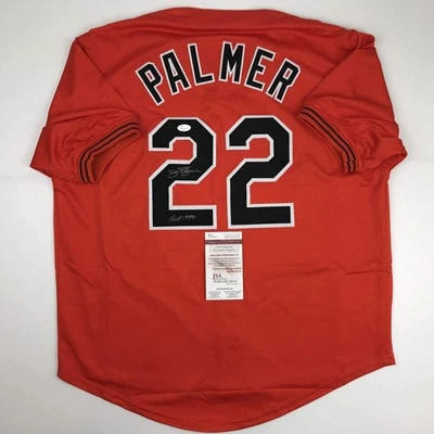 Autographed/Signed JIM PALMER HOF 1990 Baltimore Orange Jersey JSA COA Auto - Image 1 of 4
