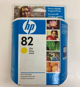 Original HP 82 Tintenpatrone Gelb HP C4913A DesignJet - Ablaufdatum 2009 - Bild 1 von 3