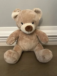 Build A Bear Velvet Hugs beige hellbraun Teddybär Plüschtier Stofftier Spielzeug sitzend - Bild 1 von 7
