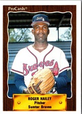 1990 CMC Roger Hailey #728 Sumter Braves Baseball Card