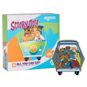 2024 Scooby-Doo All You Can Eat 1 oz Silver Coin By Agoro Mintage of 3000 - Picture 1 of 3