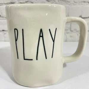 NEW Rae Dunn " PLAY " Mug Artisan Collection by Magenta Beige Coffee Mug Tea Cup - Bild 1 von 5