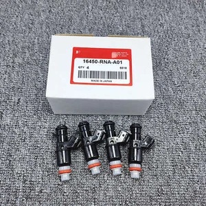 OEM 4PCS FUEL INJECTORS 16450-RNA-A01 FOR CR-Z FIT CITY 1.5L CIVIC 1.8L US - Picture 1 of 3
