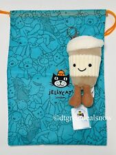Jellycat London Amuseable Coffee-To-Go Bag Charm Keychain Latte Soft Adorable