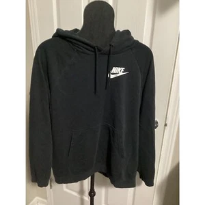 Nike pullover hoodie men xl black Nike logo - Picture 1 of 1