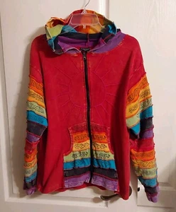 Felpa con cappuccio donna Greater Good multicolore L/S full zip davanti 1X - Foto 1 di 20