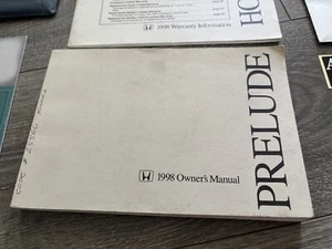 1997 Honda Prelude Owners Manual Original OEM Owner Guide Book + addition (Used) - Picture 1 of 3
