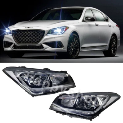 OEM HEAD LAMP Assy 92103B1120 92104B1120 LH+RH 2p for Hyundai GENESIS 16-19 - Image 1 of 3