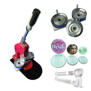 1'' (25mm) Pin Round Button Badge Maker Machine for DIY Making Badge - Picture 1 of 11