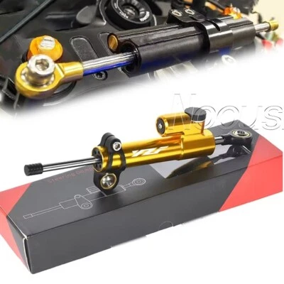 Soporte estabilizador amortiguador de dirección CNC para Yamaha YZF R6 2006-2020 R1 2009-2017 Foto 1 de 4