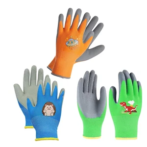 Arbeitshandschuhe Kinder,3 Paar Gartenhandschuhe Kinder Gartenarbeit Handschuhe - Bild 1 von 7