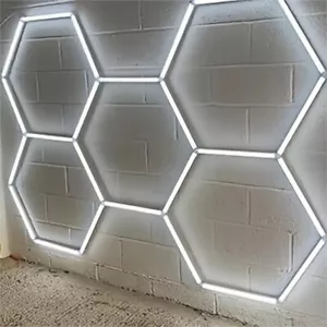 28 Hexagon LED Lampe Röhren Werkstatt Garage Decken Leuchte Waben Beleuchtung - Bild 1 von 30