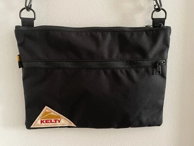 Nueva bolsa plana Kelty vintage mediana negra Foto 1 de 4