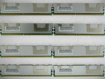 64GB (8X8GB) PC2-5300F FBDIMM Memory Dell Poweredge 1950 III 2900 III 2950III - Image 1 of 3