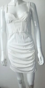 Zara Women's White Tank Mini Bodycon Mini Dress SZ M NWT - Picture 1 of 12