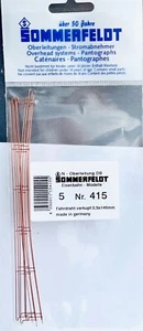 Sommerfeldt 415 Fahrdraht verkupfert 0,5 x 145 mm, 5 Stück Spur N, NEUWARE - Bild 1 von 1