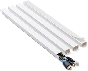 Ocultador de cable, ocultador de cable de 58 pulgadas, cubiertas de cable para cables en pared, cubierta de cable pintable - Imagen 1 de 7