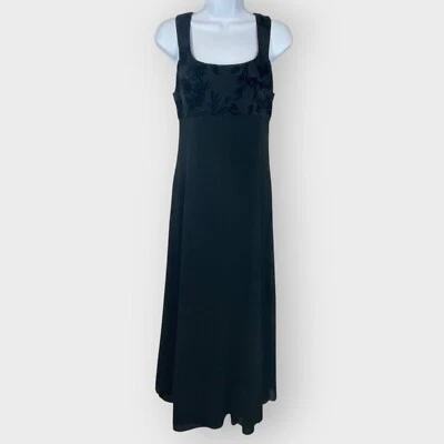 Dana Buchman Silk Maxi Dress | 8 | Whimsigoth Witchy Dark Fairy Formal - Image 1 of 4