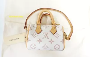 AUTHENTIC LOUIS VUITTON MICRO SPEEDY MONOGRAM BAG CHARM M01882 N!CE - Picture 1 of 9