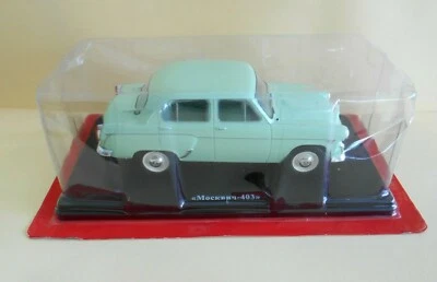 DIE CAST MOSKVITCH 403  - 1962 EAST LEGENDARY CARS SCALA 1/24 HACHETTE [031-E] - Immagine 1 di 2