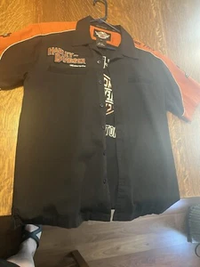 Harley Davidson Button-Down-Shirt - Größe Medium - Bild 1 von 6