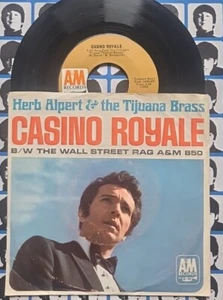 Casino Royale Herb Alpert & Tijuana Brass 1967 US PS 7" Vinyl - Picture 1 of 7