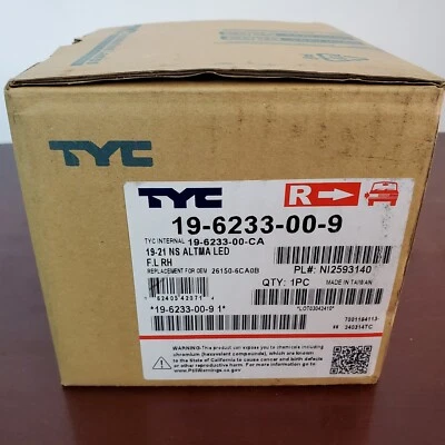 Conjunto de farol de neblina - Certificado CAPA TYC 19-6233-00-9 serve para 19-21 Nissan Altima (R) - Imagem 1 de 4