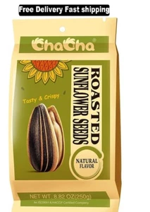 Chacha Sunflower Roasted and Salted Seeds (All Nature) 250g X 18bags - Picture 1 of 3