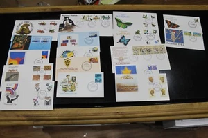 1983 FDC COLL x 17 BUTTERFLIES,WILDLIFE,FOLKLORE,EXPLORERS, WILDLIFE,XMAS - Picture 1 of 1