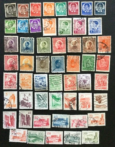 1918 - 1982  Yugoslavia  "200 Stamps" Five Pages Lot Used ***** Cover