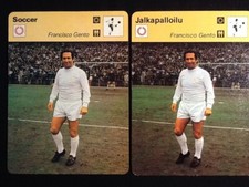 Sportscaster Cards Soccer    Francisco Gento    Lot of 2   British/Finnish  1978