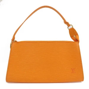 Auth Louis Vuitton Epi Pochette Accessoires Pouch Mandarin M5294H Used - Picture 1 of 20