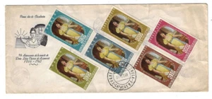 Venezuela: 1960; Cover FDC set Luisa Caceres, Bolivar's lover, Used, EBV239 - Picture 1 of 2
