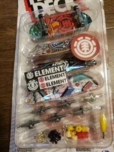 Tech Deck Element Set of 4 Skateboards Fingerboards NEW Damaged Package - Picture 1 of 3