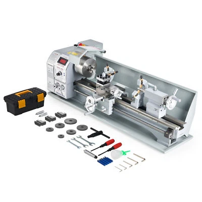 Bürstenlos Metalldrehmaschine 22×60cm Mini-Drehmaschine Drehbank Tischdrehbank - Bild 1 von 4