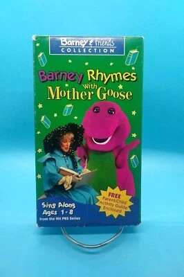 Barney & Friends VHS 1992 Barney Rhymes With Mother Goose Sing Along Kids Film - Image 1 of 4