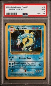 Gyarados 6/102 Holo Rare PSA 7 NM 1999 Pokemon - Picture 1 of 2